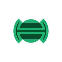 initial letter H sphere globe logo vector