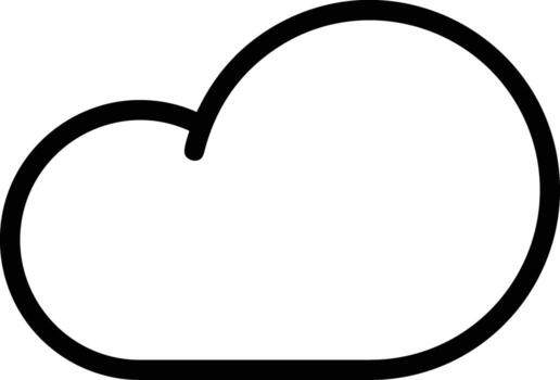 Cloud icon symbol vector image. Illustration of the hosting storage design image