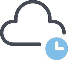 Cloud icon symbol vector image. Illustration of the hosting storage design image