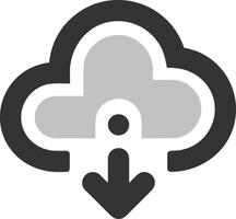 Cloud icon symbol vector image. Illustration of the hosting storage design image