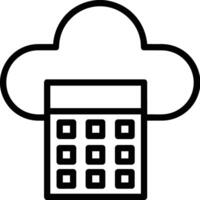 Cloud icon symbol vector image. Illustration of the hosting storage design image