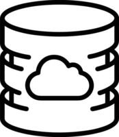 Cloud icon symbol vector image. Illustration of the hosting storage design image