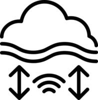 Cloud icon symbol vector image. Illustration of the hosting storage design image