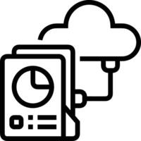 Cloud icon symbol vector image. Illustration of the hosting storage design image