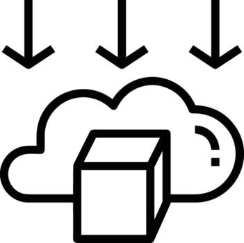 nube icono símbolo vector imagen. ilustración de el hospedaje almacenamiento diseño imagen