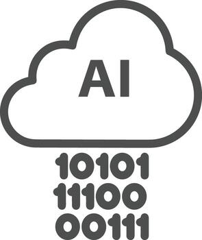 Cloud icon symbol vector image. Illustration of the hosting storage design image