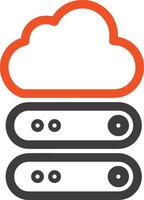 Cloud icon symbol vector image. Illustration of the hosting storage design image