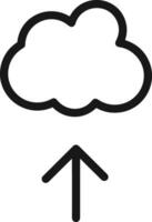 Cloud icon symbol vector image. Illustration of the hosting storage design image