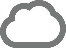 Cloud icon symbol vector image. Illustration of the hosting storage design image