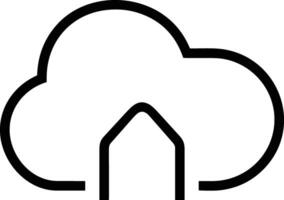 Cloud icon symbol vector image. Illustration of the hosting storage design image