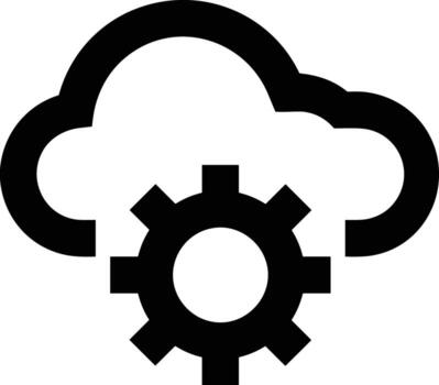 Cloud icon symbol vector image. Illustration of the hosting storage design image