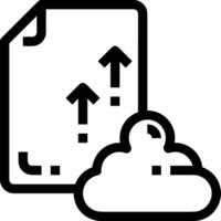 Cloud icon symbol vector image. Illustration of the hosting storage design image