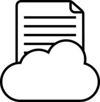 Cloud icon symbol vector image. Illustration of the hosting storage design image