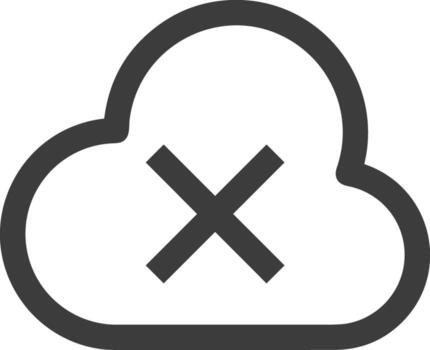 Cloud icon symbol vector image. Illustration of the hosting storage design image