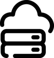 Cloud icon symbol vector image. Illustration of the hosting storage design image