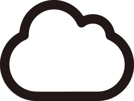 Cloud icon symbol vector image. Illustration of the hosting storage design image
