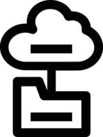 Cloud icon symbol vector image. Illustration of the hosting storage design image