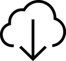 Cloud icon symbol vector image. Illustration of the hosting storage design image