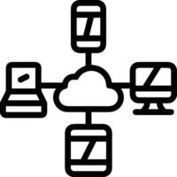 Cloud icon symbol vector image. Illustration of the hosting storage design image