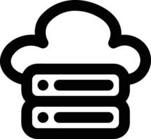 Cloud icon symbol vector image. Illustration of the hosting storage design image