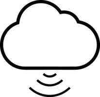 Cloud icon symbol vector image. Illustration of the hosting storage design image