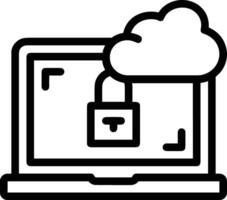 Cloud icon symbol vector image. Illustration of the hosting storage design image