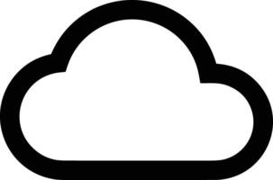 Cloud icon symbol vector image. Illustration of the hosting storage design image