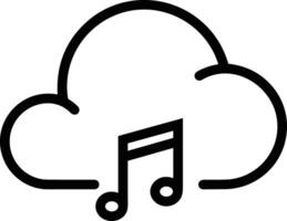 Cloud icon symbol vector image. Illustration of the hosting storage design image
