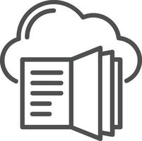 Cloud icon symbol vector image. Illustration of the hosting storage design image