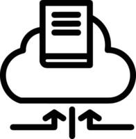 Cloud icon symbol vector image. Illustration of the hosting storage design image