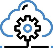 Cloud icon symbol vector image. Illustration of the hosting storage design image