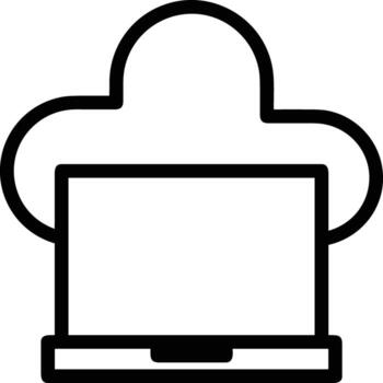 Cloud icon symbol vector image. Illustration of the hosting storage design image