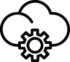 Cloud icon symbol vector image. Illustration of the hosting storage design image