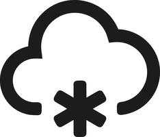 Cloud icon symbol vector image. Illustration of the hosting storage design image