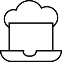 Cloud icon symbol vector image. Illustration of the hosting storage design image