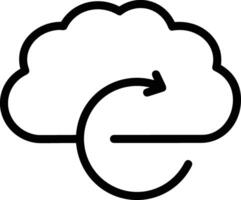 Cloud icon symbol vector image. Illustration of the hosting storage design image