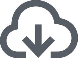 Cloud icon symbol vector image. Illustration of the hosting storage design image