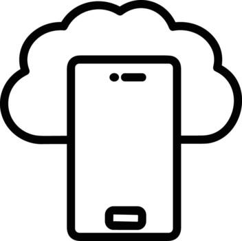 Cloud icon symbol vector image. Illustration of the hosting storage design image