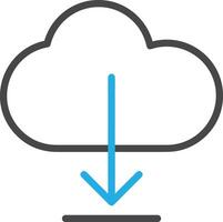 Cloud icon symbol vector image. Illustration of the hosting storage design image