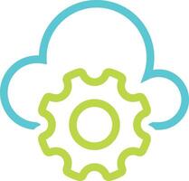 Cloud icon symbol vector image. Illustration of the hosting storage design image