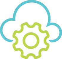 Cloud icon symbol vector image. Illustration of the hosting storage design image