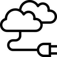 Cloud icon symbol vector image. Illustration of the hosting storage design image