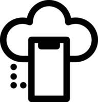 Cloud icon symbol vector image. Illustration of the hosting storage design image