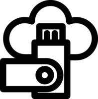 Cloud icon symbol vector image. Illustration of the hosting storage design image