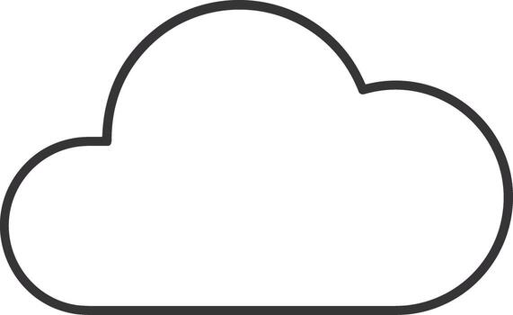 Cloud icon symbol vector image. Illustration of the hosting storage design image