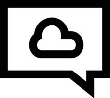 Cloud icon symbol vector image. Illustration of the hosting storage design image