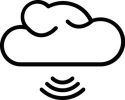 Cloud icon symbol vector image. Illustration of the hosting storage design image