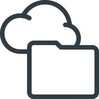 Cloud icon symbol vector image. Illustration of the hosting storage design image