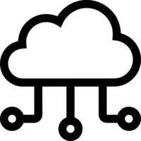 Cloud icon symbol vector image. Illustration of the hosting storage design image