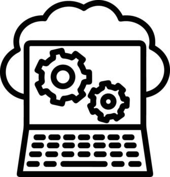 Cloud icon symbol vector image. Illustration of the hosting storage design image